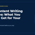 Checklist of what content writing services SEO packages should include