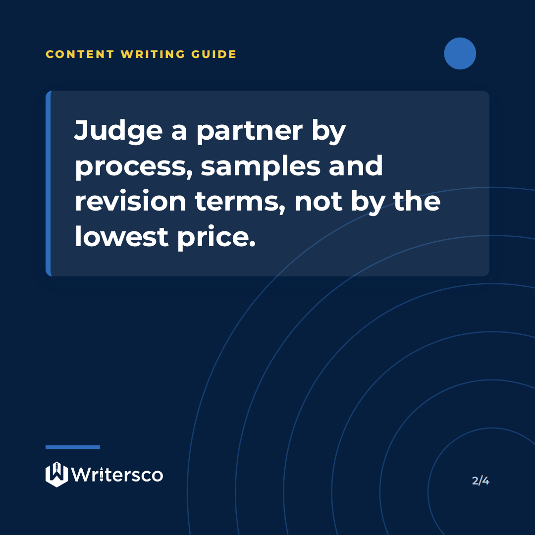 Key point from: Content Writing Services in Nigeria: How to Choose a Partner
