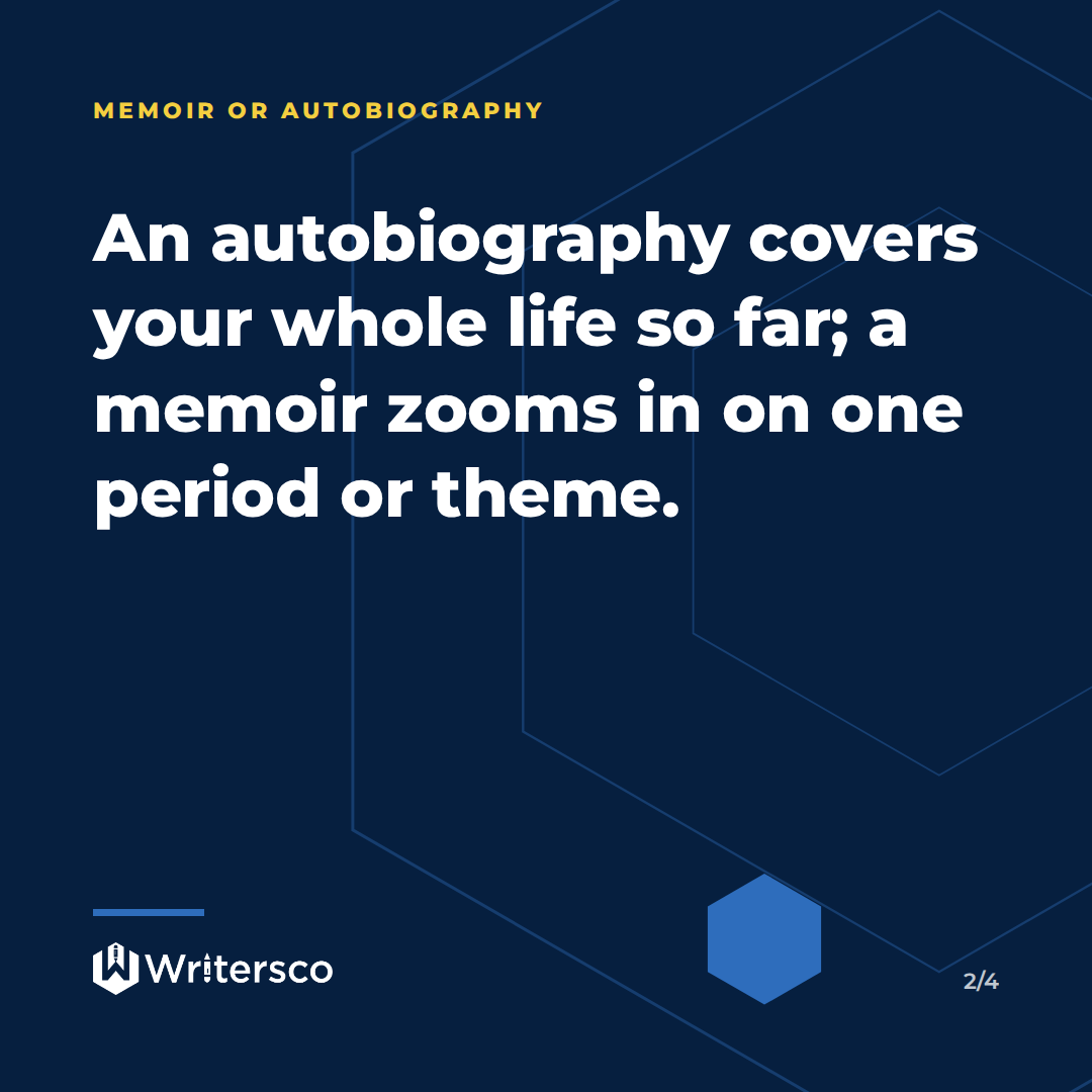 Key point from: Memoir vs Autobiography: Which Fits Your Story?