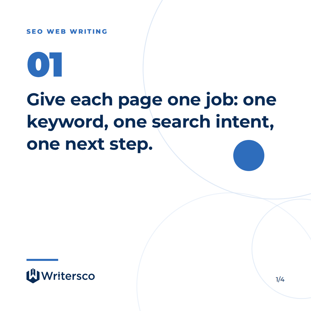 Key point from: SEO Website Content Writing: How to Write Pages That Rank